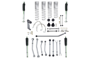 Rubicon Express Progressive Coil Super Flex Lift Kit 3.5in w/Mono Tube Shocks - JK 4DR