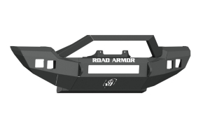 Road Armor Stealth Full Width Front Winch Bumper w/ Bar Guard - Texture Black  - JT/JL Non-Rubicon