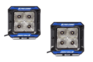 Pro Comp S4 Gen3 2x2 LED Flood Lights, Pair