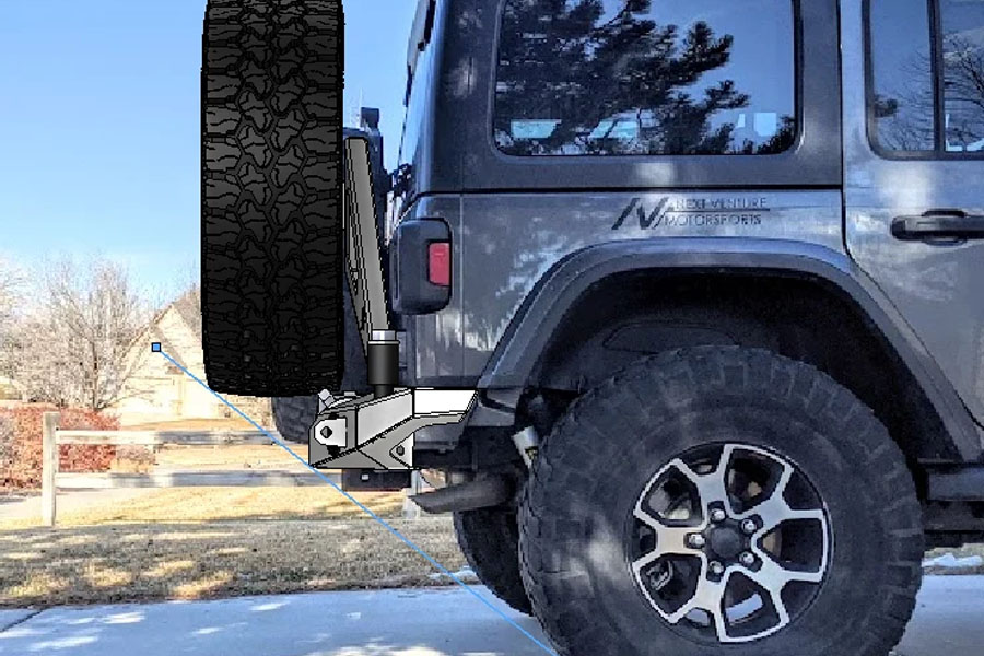 Next Venture Motorsports Scout Series Rear Winch Bumper - Bare - JL