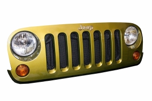 DV8 Offroad Mesh Grille - Black - JK