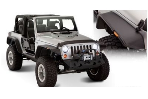 Bushwacker Flat Style Fender Flare Set - JK 2dr