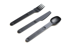 Full Windsor Magware Magnetic Flatware, Single Set - Black 