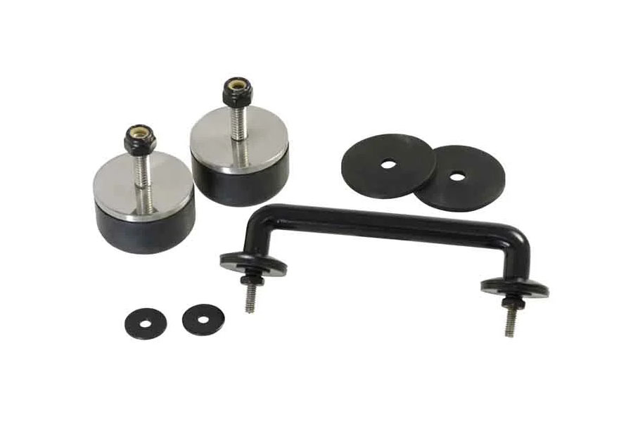 Kentrol Hood Kit w/o Hood Catch - Black Powder Coat - JK
