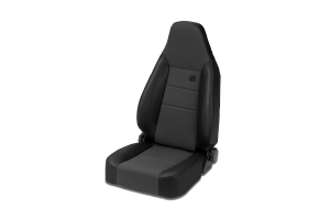 Bestop Trailmax II Sport Front Seat - Center Fabric Insert, Black Denim - CJ7/TJ/YJ