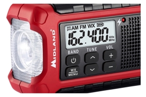 Midland E+Ready Compact Emergency Crank Radio w/ AM/FM Weather Alert