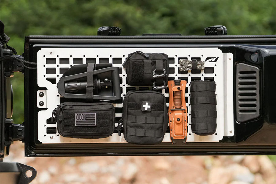 Motobilt Rear Gate Aluminum MOLLE Panel - JK