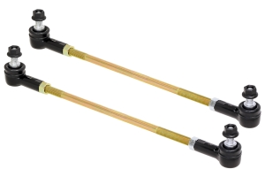 RockJock Adjustable Sway Bar End Link Kit (14in Long) - Pair