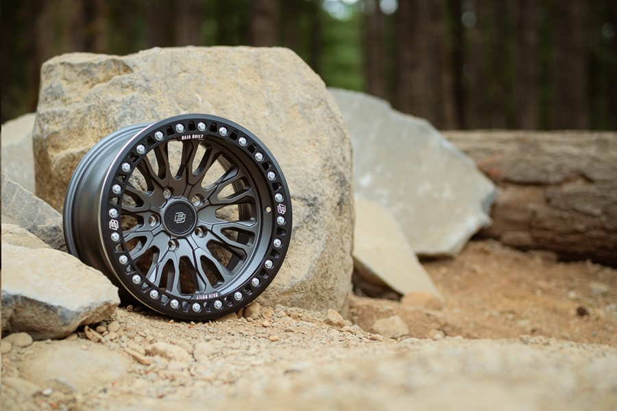 Baja Built RENEGADE Cast Beadlock Wheel, 17x9 5x5 -12mm - Satin Graphite - JT/JL/JK