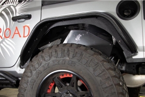 Fishbone Offroad Front and Rear Aluminum Inner Fenders - Black  - JL 4Dr