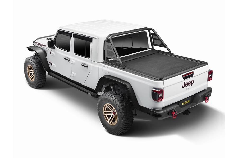 Rugged Ridge Armis Bed Cover w/ Max Track  - JT w/ Trail Rail
