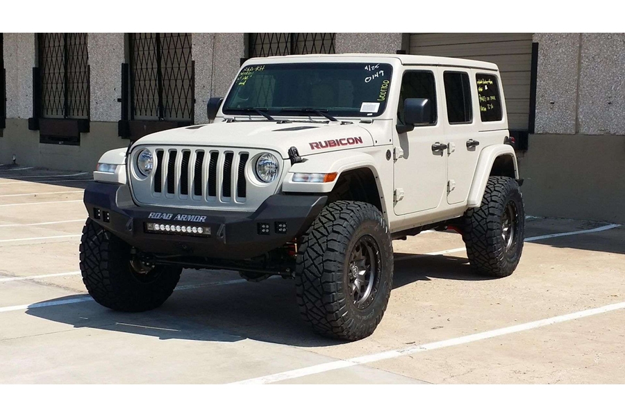 Road Armor Stealth Full Width Front Winch Bumper  - Texture Black  - JT/JL Rubicon