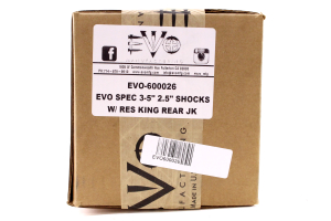 Evo Manufacturing Spec King 2.5 Reservoir Rear Shocks 3-5in Lift - JK