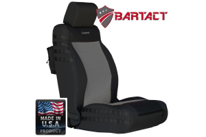 Bartact Tactical Series Front Seat Covers - Black/Graphite, SRS-Compliant - JK 2011-12