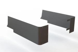 Motobilt Blank Corner Guards - Bare Steel  - LJ
