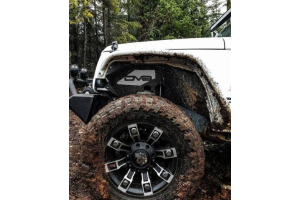 DV8 Offroad Aluminum Front Inner Fenders Black  - JK