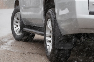 Weather Tech No Drill, Laser Measured, Custom Mud Flaps, Front Pair, Black - Bronco 2021