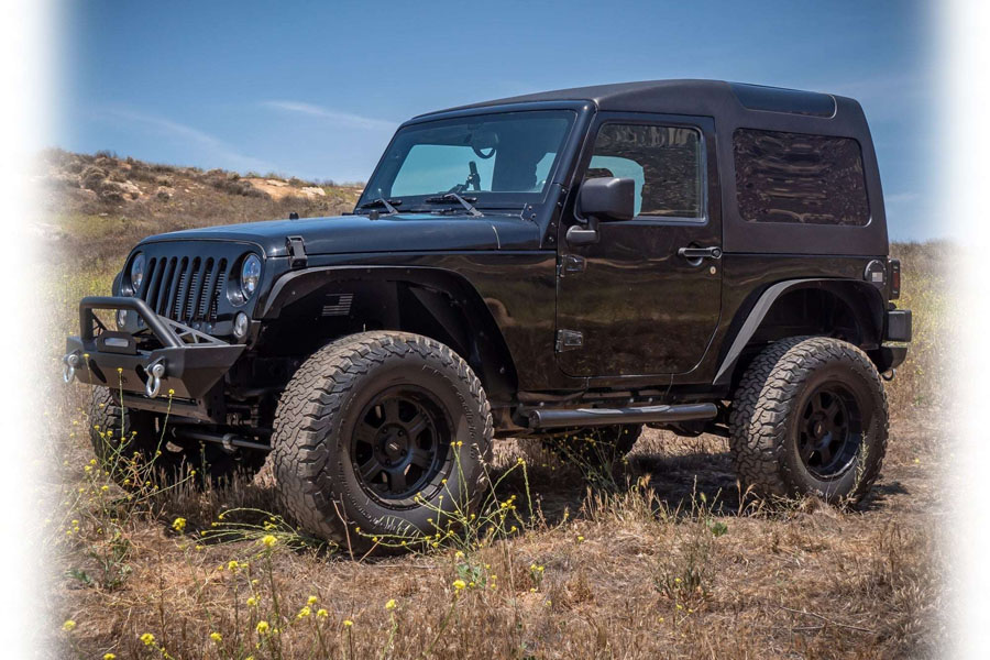 Turn Offroad Safari Style Hard Top, White Gel Coat w/ Insulated Black Foam Headliner - JK 2DR
