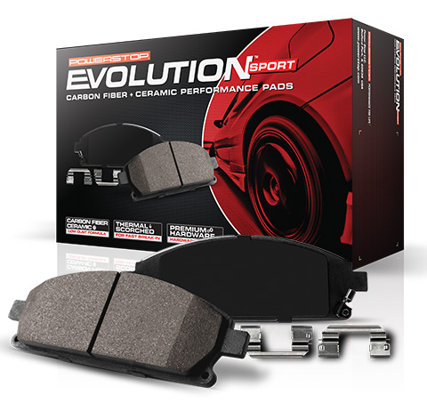 Power Stop Z23 Evolution Sport Ceramic Brake Pads, Front - JK