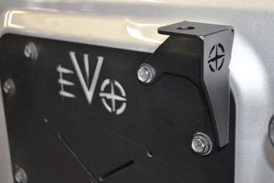 EVO Manufacturing Tailgate Antenna Mount Passenger Side - JK