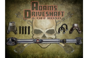 Adams Driveshaft Extreme Duty Series 1310 Solid Rear CV Driveshaft w/ Pinion Yoke  - JL 4Dr Sport Only