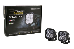 Diode Dynamics SS3 Max LED Pods, ABL White - Driving