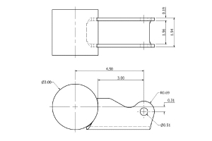 Motobilt Universal Formed Shock Brackets for Axle Tube