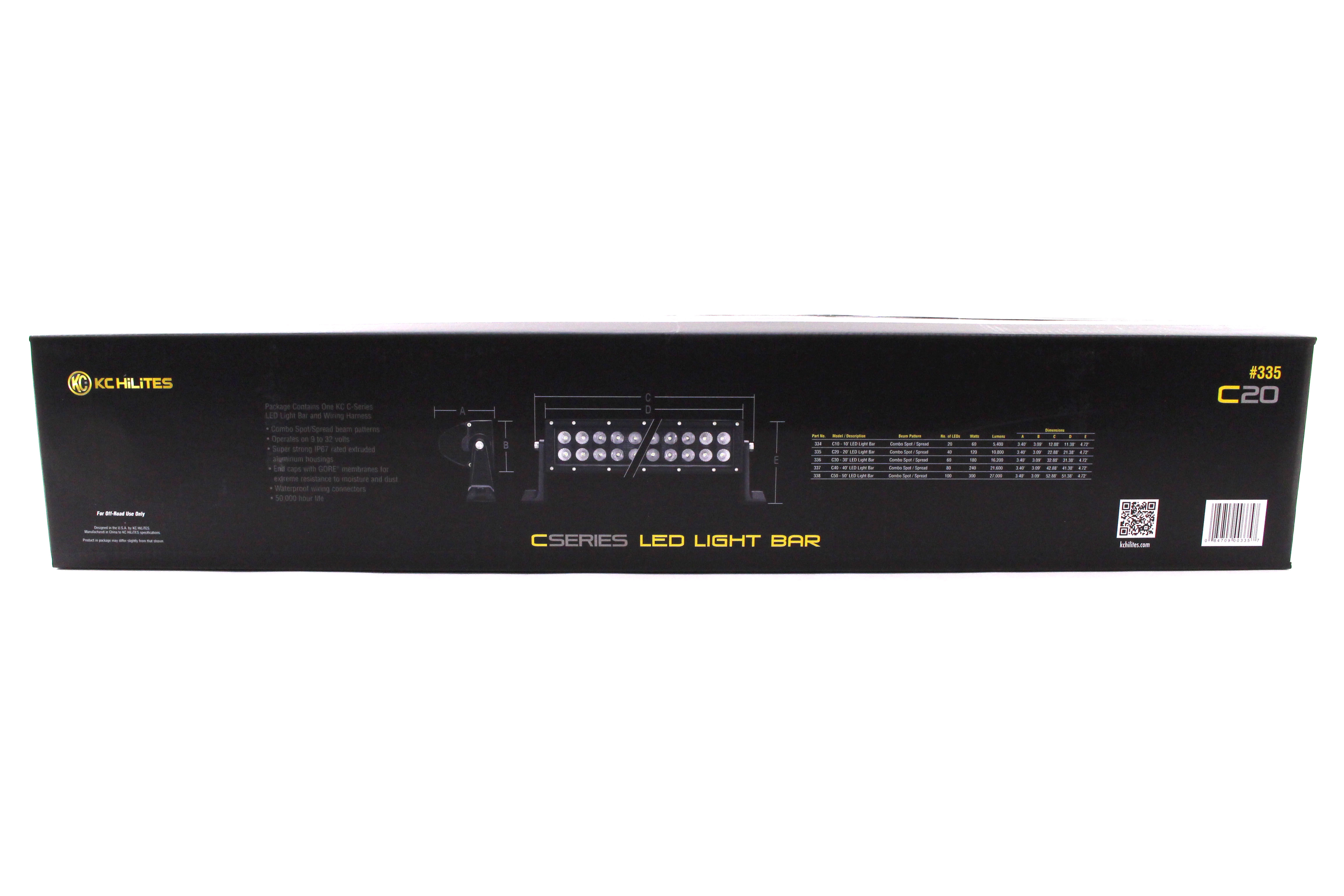 KC Hilites C Series 20in LED Light Bar w/ Grill Mount