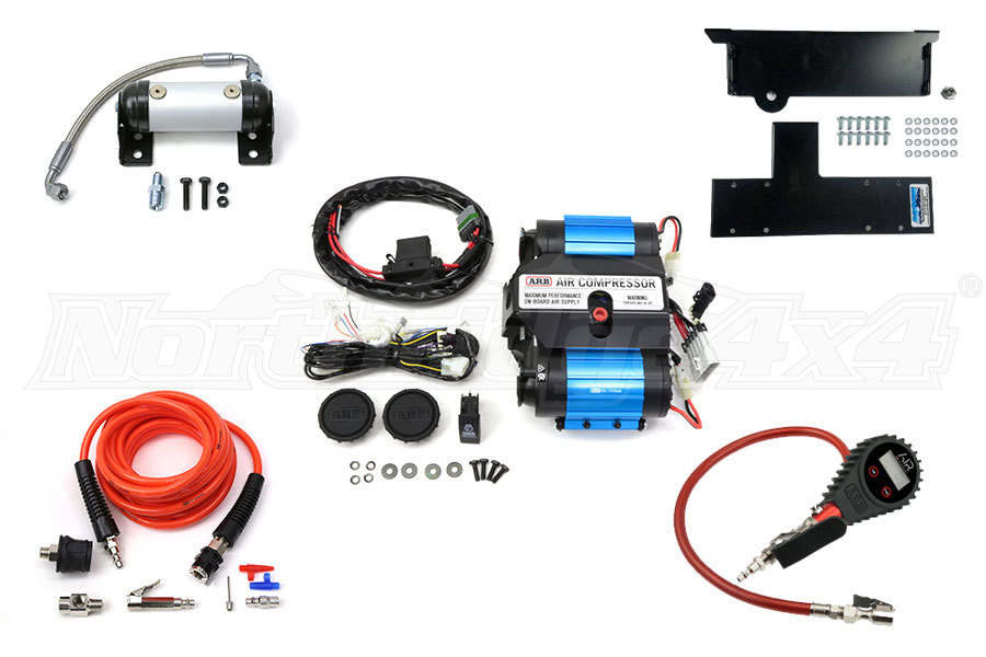 Jeep JL 4dr ARB Twin Air Compressor Compressor Mount Tire Pump and ARB  Manifold Package - Jeep Unlimited Rubicon 2018-2023 