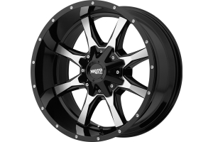 Moto Metal Wheels MO970 Series Wheel, Gloss Black w/ Machined Face 18x9 5x5/5x5.5 - JT/JL/JK