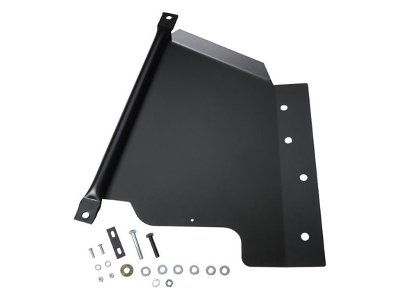 Rock Hard 4x4 Aluminum Transfer Case Skid Plate Black - JK