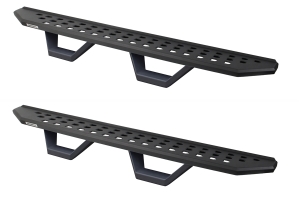 Go Rhino RB20 Running Boards w/ Drop Steps - Textured Black - JK 2Dr