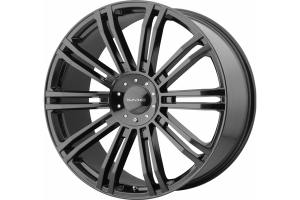 KMC Wheels KM677 D2 20x8.5 5x4.5/5x5 Wheel, Black