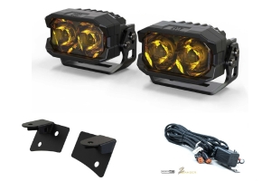 Morimoto 2Banger HXB A-Pillar Kit -Yellow Spot Beam - JK