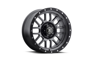 Icon Vehicle Dynamics Alpha Gunmetal with Black Ring Wheel - JT/JL/JK