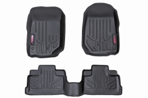 Rough Country Heavy Duty Floor Mats Front and Rear Combo - JK 4dr 2007-13