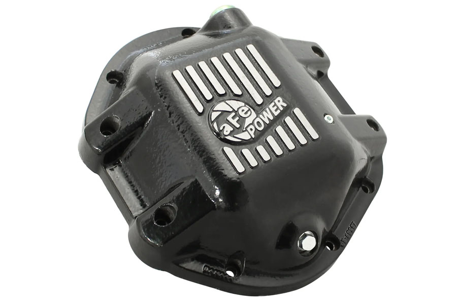 aFe POWER Pro Series Rear Differential Cover w/ Machined Fins - Black - JK/TJ 4.0L/1987-89 XJ 4.0L