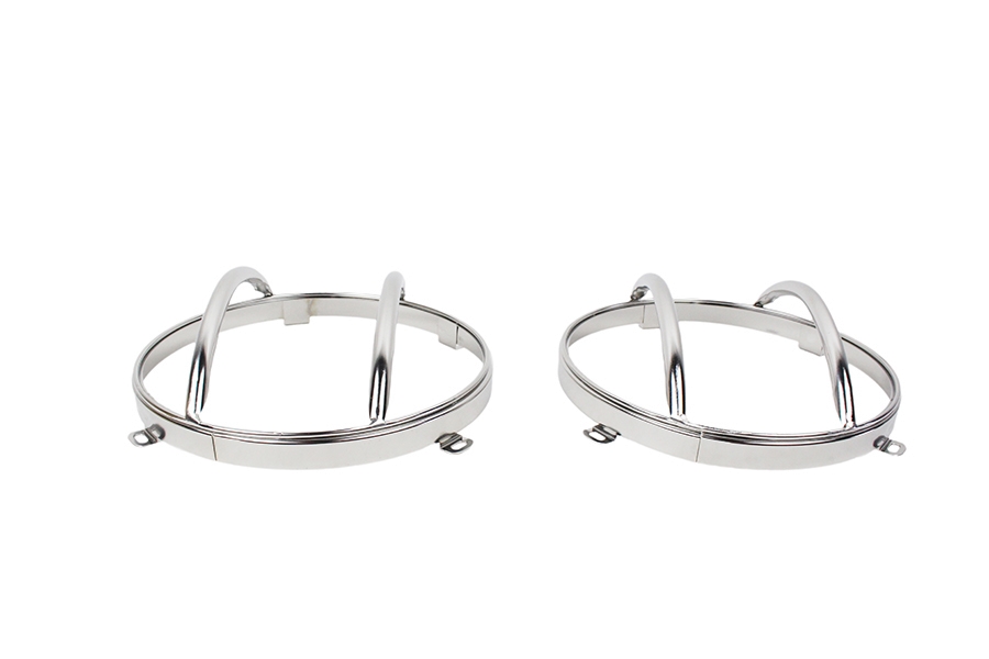 Kentrol Euro Headlight Guard Set - Polished Silver  - JK 