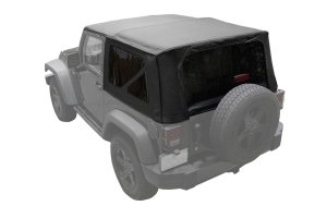 King 4WD Premium Replacement Soft Top with Tinted Windows - Black Diamond - JK 2dr 2010+