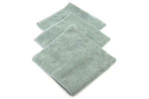 Chemical Guys Workhorse Professional Grade Microfiber Towel Grey - 3 Pack