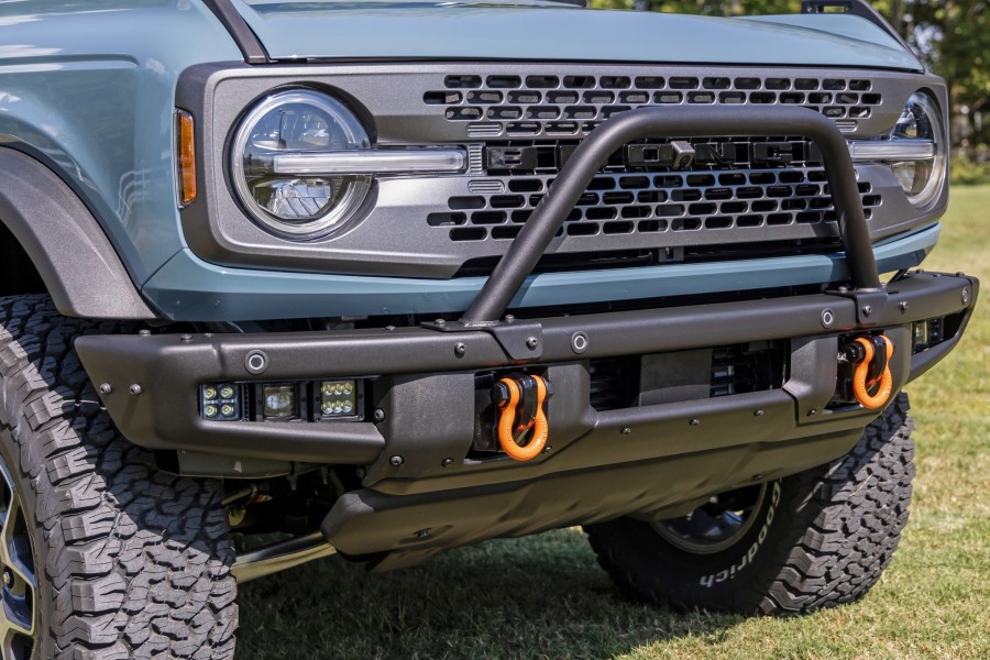 Rough Country Safari Bar Kit OE Modular Steel Bumper 3in OSRAM Angle Wide Series    - Bronco 2021+