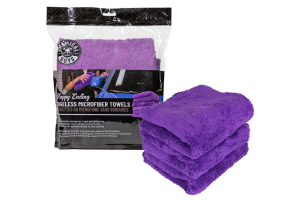 Chemical Guys Happy Ending Edgeless Microfiber Towels Purple - 3 Pack