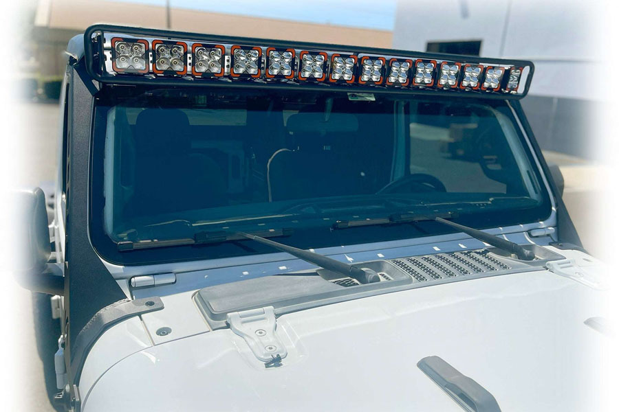 Turn Offroad Baja Windshield Curved Light Mount - JL