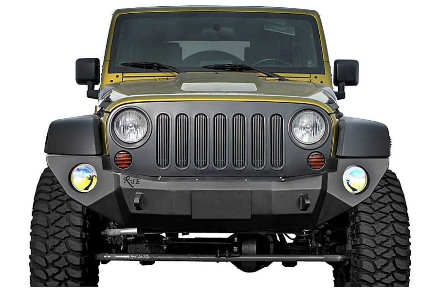 Jeep JK RockSlide Engineering Aluminum Full Front Bumper No Bullbar No