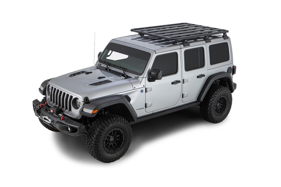 Jeep JL 4Dr Rhino Rack Pioneer Platform 72in x 56in w RLT600 Legs