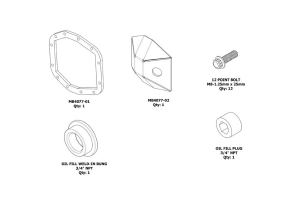 Motobilt DIY Front DIFF Cover Sport M186  - JT/JL