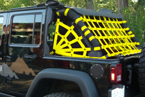 Dirty Dog 4x4 Spider Netting Rear Yellow - JK 4dr