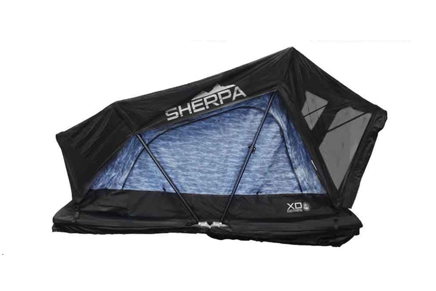 Overland Vehicle Systems XD Sherpa S4S Hybrid Roof Top Tent - Black/Blue