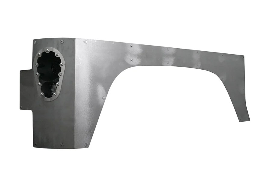 Motobilt Corner Armor w/ Tail Light System - Bare - JK 2DR