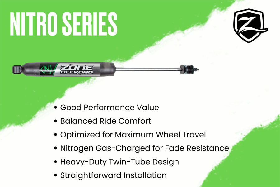 Zone Offroad 2in Lift Kit w/ Nitro Shocks - JL
